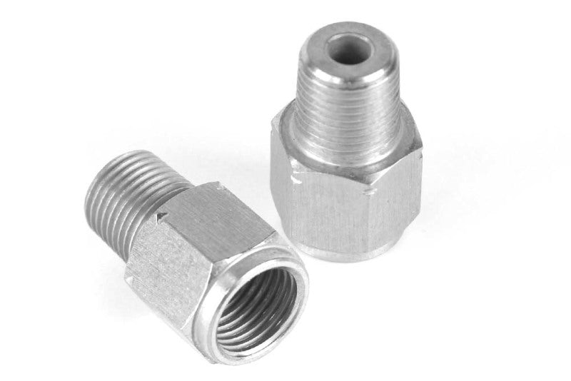 Haltech M10 x 1.0 to 1/8 BSPT Adaptor - Stainless Steel Haltech M10 x 1.0 to 1/8 BSPT Adaptor - Stainless Steel