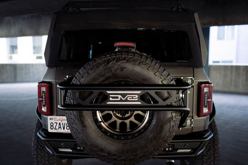 DV8 Offroad 21-23 Ford Bronco Spare Tire Guard & Accessory Mount DV8 Offroad 21-23 Ford Bronco Spare Tire Guard & Accessory Mount