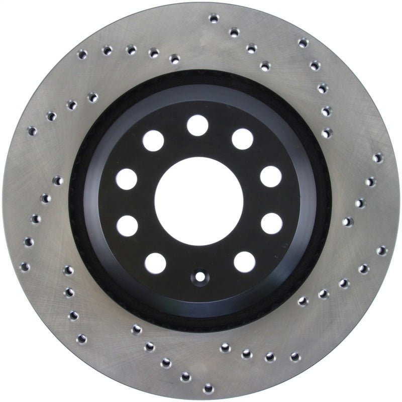 StopTech 09-13 VW CC 3.6L VR6 / 08-09 & 12 Golf R/Golf R32 Drilled Left Rear Rotor StopTech 09-13 VW CC 3.6L VR6 / 08-09 & 12 Golf R/Golf R32 Drilled Left Rear Rotor