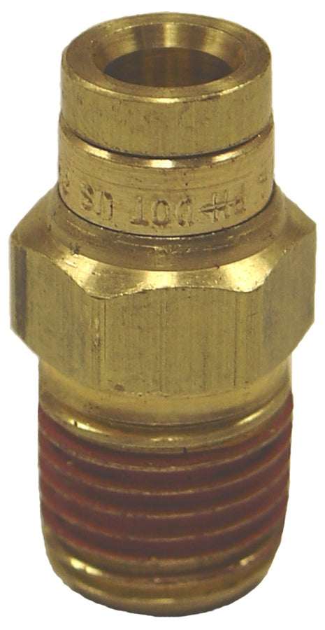 Firestone Male Connector 1/4in. NPT To 1/4in. PTC Straight Brass Air Fitting - 25 Pack (WR17603046) Firestone Male Connector 1/4in. NPT To 1/4in. PTC Straight Brass Air Fitting - 25 Pack (WR17603046)