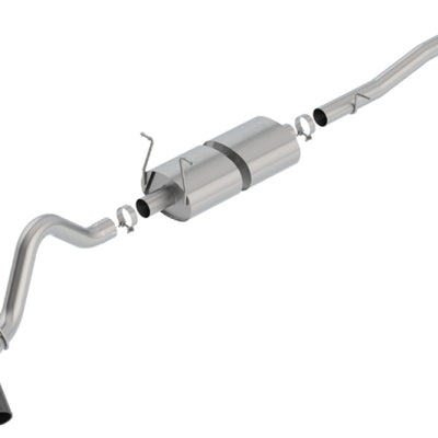 Borla 15-19 Chevy Silverado 2500 6.0L CC/STD Bed/153.7in WB S-Type Catback Exhaust Black Chrome Tip