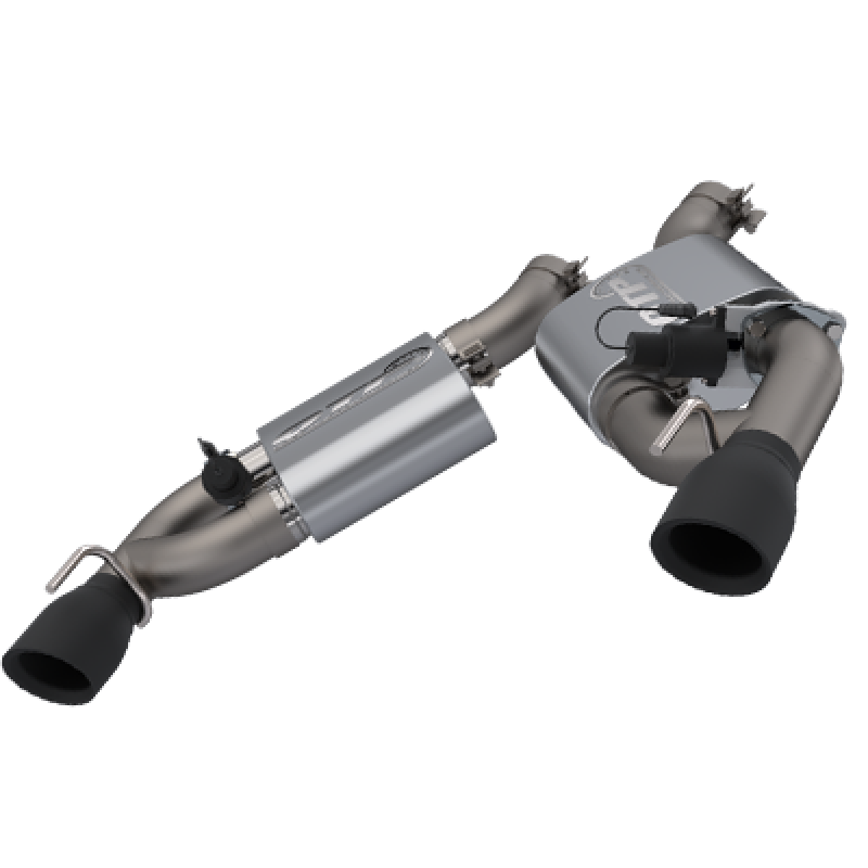 QTP 16-18 Chevrolet Camaro SS 6.2L 304SS Screamer Axle Back Exhaust w/3.5in Dual Black Tips QTP 16-18 Chevrolet Camaro SS 6.2L 304SS Screamer Axle Back Exhaust w/3.5in Dual Black Tips