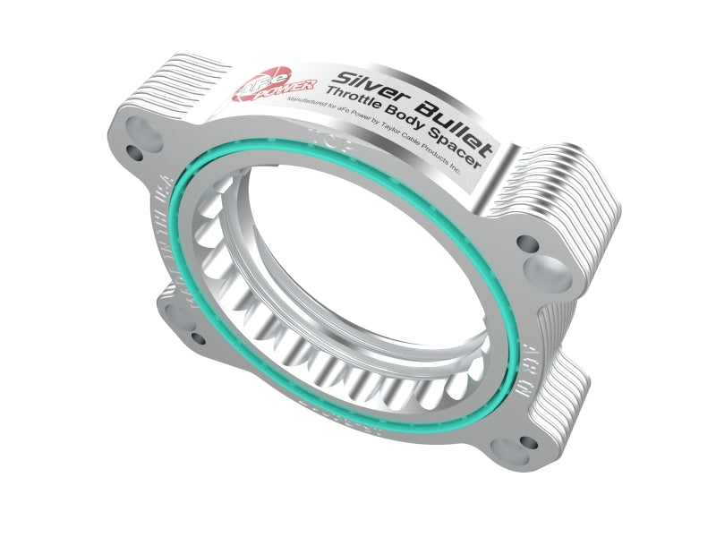 aFe 2020 Vette C8 Silver Bullet Aluminum Throttle Body Spacer Works w/ Factory Intake Only - Silver aFe 2020 Vette C8 Silver Bullet Aluminum Throttle Body Spacer Works w/ Factory Intake Only - Silver