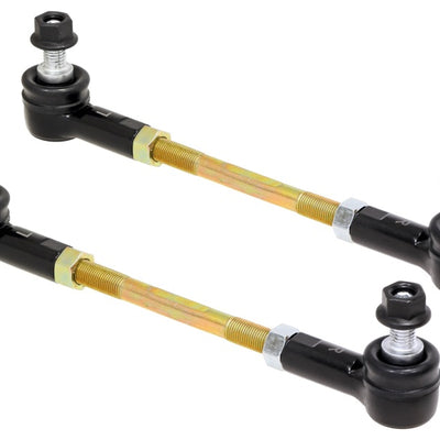 RockJock Adjustable Sway Bar End Link Kit 6 1/2in Long Rods w/ Sealed Rod Ends and Jam Nuts pair