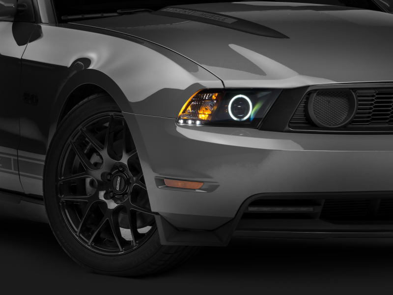 Raxiom 10-12 Ford Mustang w/ Headlights CCFL Halo Projector Headlights- Black Housing (Clear Lens) Raxiom 10-12 Ford Mustang w/ Headlights CCFL Halo Projector Headlights- Black Housing (Clear Lens)