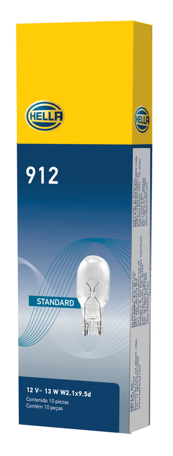 Hella Bulb 912 12V 13W W2.1X9.5d T5 Hella Bulb 912 12V 13W W2.1X9.5d T5