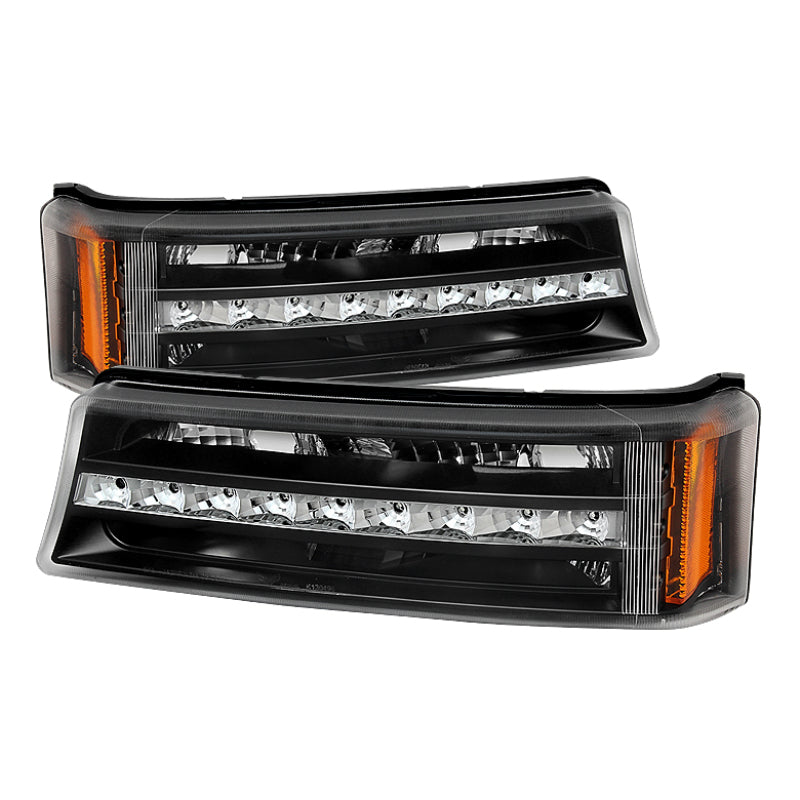xTune Chevy Silverado 03-06 / Avalanche 02-06 LED Bumper Lights Black CBL-JH-CS03-LED-BK xTune Chevy Silverado 03-06 / Avalanche 02-06 LED Bumper Lights Black CBL-JH-CS03-LED-BK