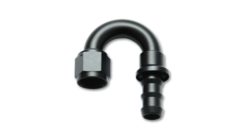 Vibrant -10AN Push-On 180 Deg Hose End Fitting - Aluminum Vibrant -10AN Push-On 180 Deg Hose End Fitting - Aluminum