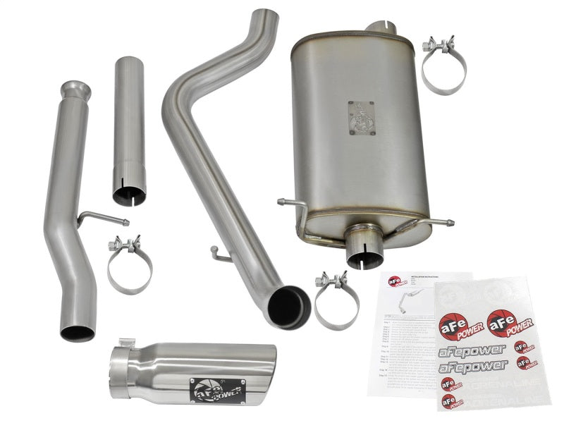 aFe MACHForce XP Exhausts Cat-Back Polished Tips 09-17 GM Silverado 1500 4.3/5.3L RegCab SB/LB aFe MACHForce XP Exhausts Cat-Back Polished Tips 09-17 GM Silverado 1500 4.3/5.3L RegCab SB/LB