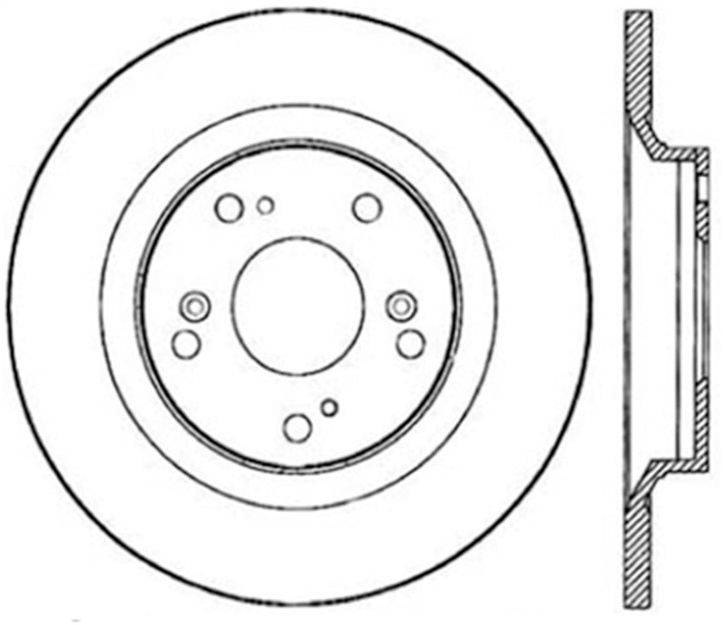 StopTech Power Slot 00-09 Honda S2000 CRYO Rear Right Slotted Rotor StopTech Power Slot 00-09 Honda S2000 CRYO Rear Right Slotted Rotor