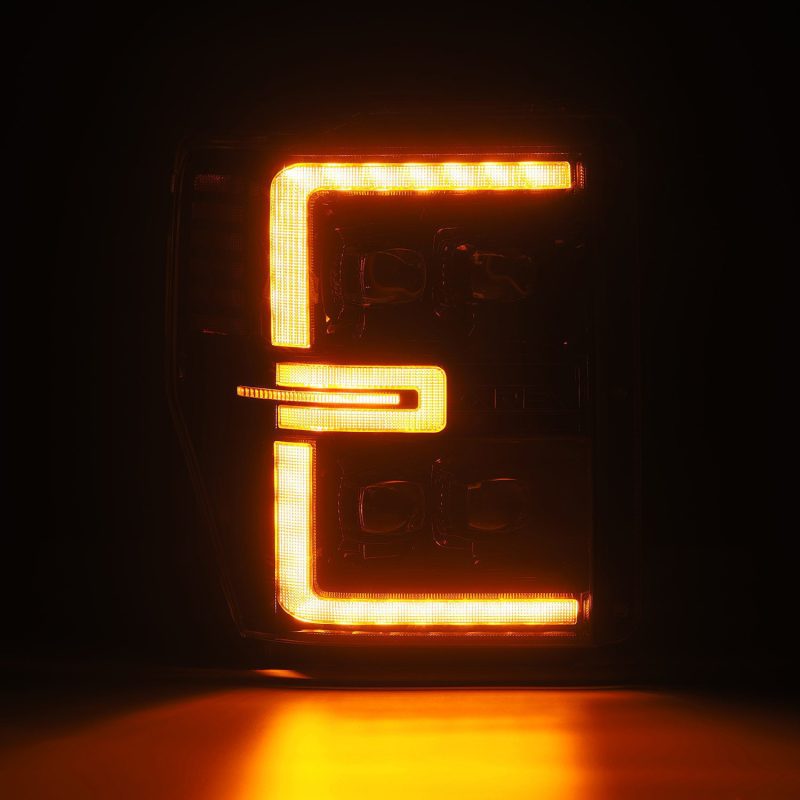 AlphaRex 08-10 Ford F250-550 NOVA-Series LED Projector Headlights Alpha-Blk w/Activ Light/Seq Signal AlphaRex 08-10 Ford F250-550 NOVA-Series LED Projector Headlights Alpha-Blk w/Activ Light/Seq Signal