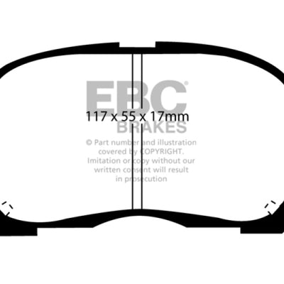 EBC 98-02 Chevrolet Prism 1.8 Ultimax2 Front Brake Pads