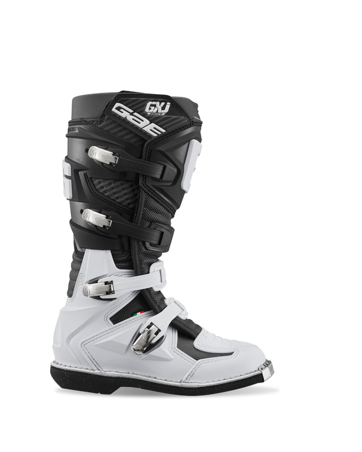 Gaerne GXJ Boot Black/White Size - Youth 2 Gaerne GXJ Boot Black/White Size - Youth 2