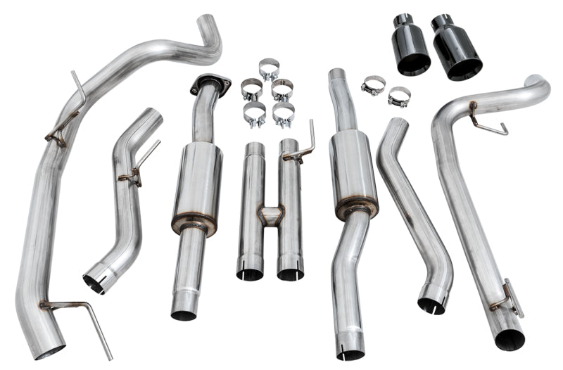 AWE Tuning 2017+ Ford Raptor 0 FG Performance Exhaust System - w/ Diamond Black Tips AWE Tuning 2017+ Ford Raptor 0 FG Performance Exhaust System - w/ Diamond Black Tips