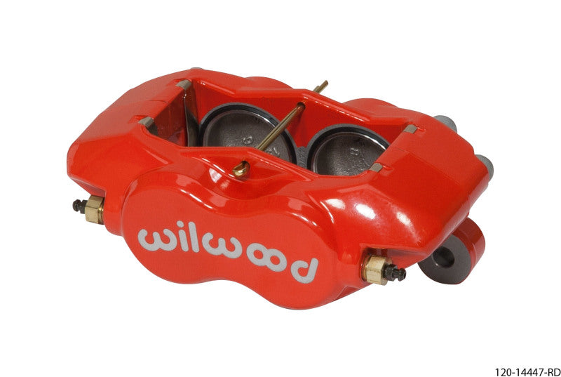 Wilwood Caliper-Forged DynaliteI w/Dust Seal-Red 1.75in Pistons .81in Disc Wilwood Caliper-Forged DynaliteI w/Dust Seal-Red 1.75in Pistons .81in Disc
