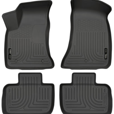 Husky Liners 11-12 Dodge Charger/Chrysler 300 WeatherBeater Combo Black Floor Liners