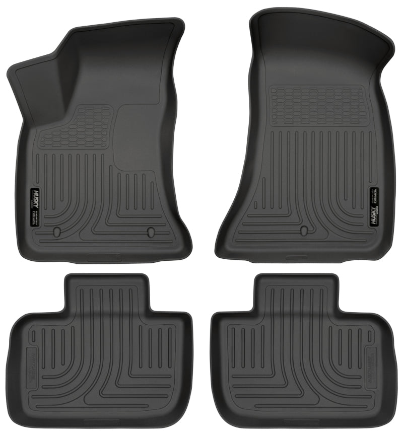 Husky Liners 11-12 Dodge Charger/Chrysler 300 WeatherBeater Combo Black Floor Liners Husky Liners 11-12 Dodge Charger/Chrysler 300 WeatherBeater Combo Black Floor Liners