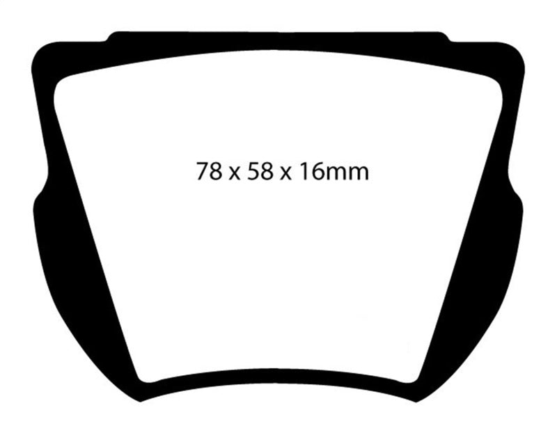 EBC 59-64 Daimler SP250 2.5 Greenstuff Front Brake Pads EBC 59-64 Daimler SP250 2.5 Greenstuff Front Brake Pads