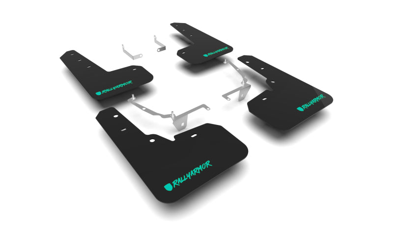 Rally Armor 13-17 Subaru Crosstrek XV Black UR Mud Flap w/Teal Altered Font Logo Rally Armor 13-17 Subaru Crosstrek XV Black UR Mud Flap w/Teal Altered Font Logo