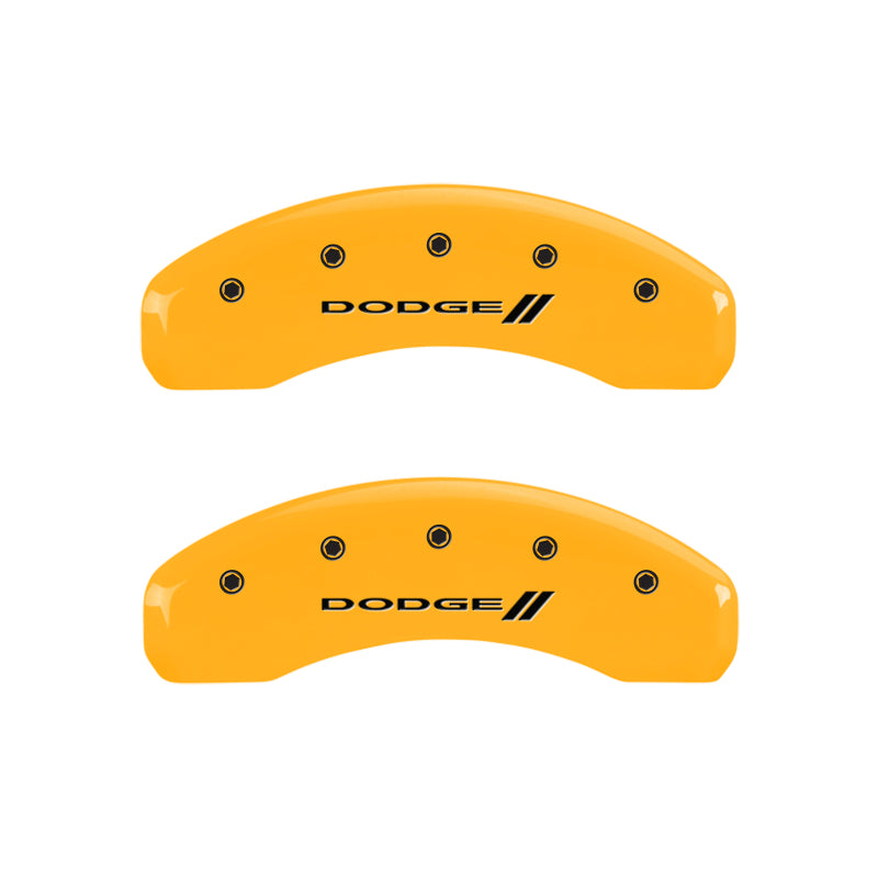 MGP 4 Caliper Covers Engraved F & R w/ Stripes/Dodge Yellow Finish Black Char 2006 Dodge Durango MGP 4 Caliper Covers Engraved F & R w/ Stripes/Dodge Yellow Finish Black Char 2006 Dodge Durango