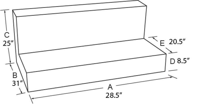 Tradesman Steel L-Shape Liquid Storage Tank - White Tradesman Steel L-Shape Liquid Storage Tank - White