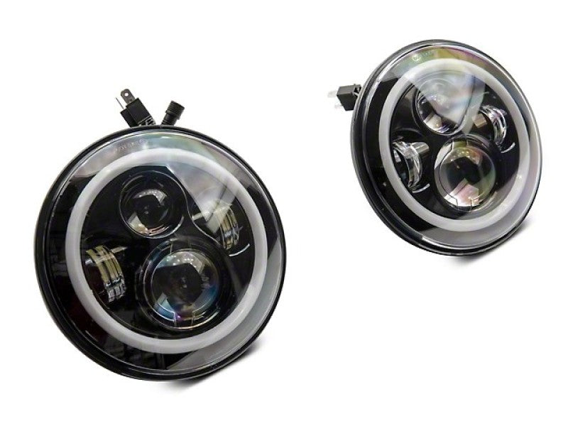 Raxiom 97-18 Jeep Wrangler TJ/JK Axial 7-Inch LED Headlights w/RGB Halo- Blk Hsng (Clear Lens) Raxiom 97-18 Jeep Wrangler TJ/JK Axial 7-Inch LED Headlights w/RGB Halo- Blk Hsng (Clear Lens)