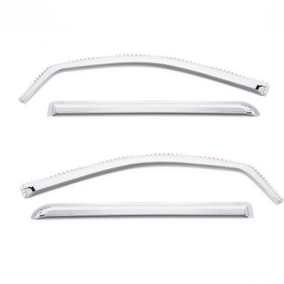Putco 14-18 Chevy Silverado LD - 4 Door - Double Cab Element Chrome Window Visors