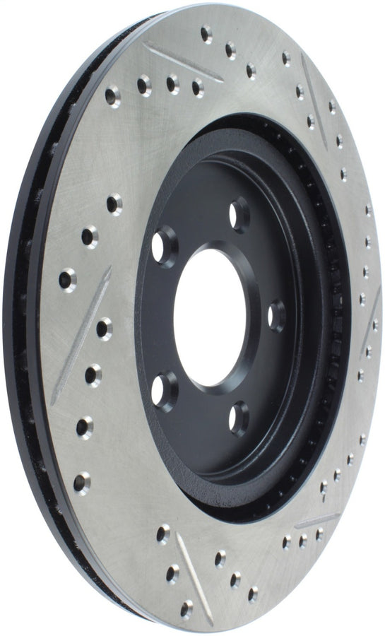 StopTech 05-10 Ford Mustang Slotted & Drilled Right Rear Rotor StopTech 05-10 Ford Mustang Slotted & Drilled Right Rear Rotor