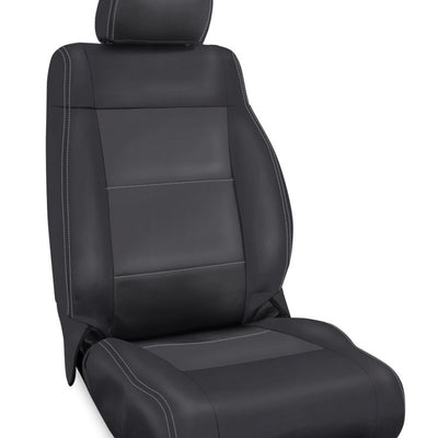 PRP 11-12 Jeep Wrangler JK Front Seat Covers/2 door or 4 door (Pair) - Black/Grey