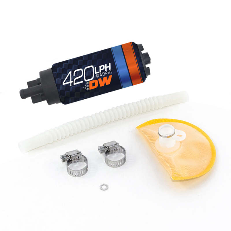 Deatschwerks DW420 Series 420lph In-Tank Fuel Pump w/ Install Kit For Mazda RX-8 04-08 Deatschwerks DW420 Series 420lph In-Tank Fuel Pump w/ Install Kit For Mazda RX-8 04-08
