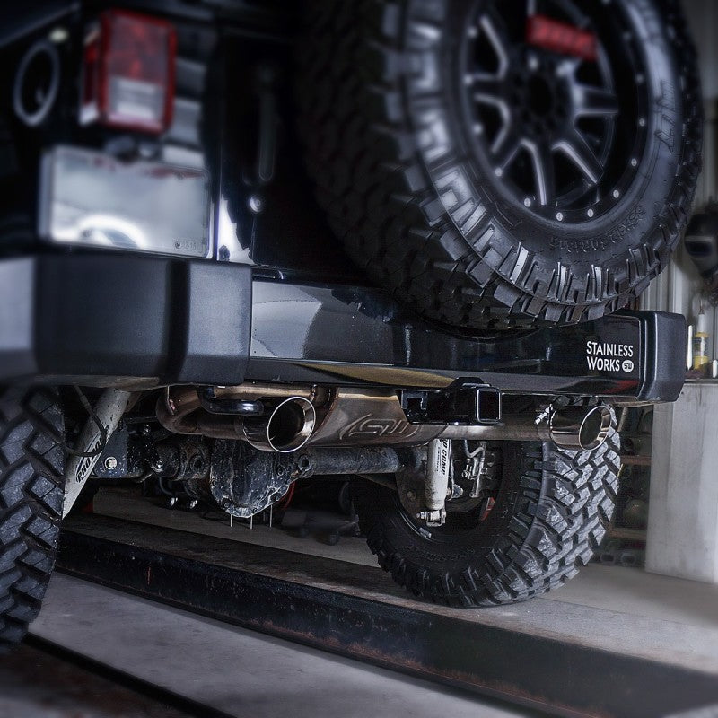 Stainless Works 2007-17 Jeep Wrangler Axleback Exhaust Stainless Works 2007-17 Jeep Wrangler Axleback Exhaust