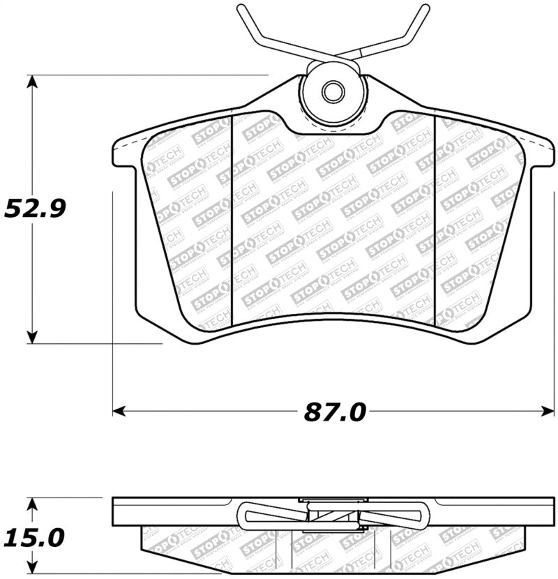 StopTech Street Select Brake Pads - Rear StopTech Street Select Brake Pads - Rear