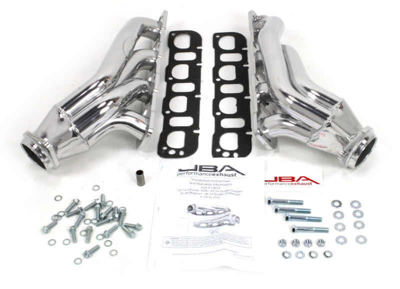 JBA 05-14 Chrysler 6.1/6.4L HEMI 1 7/8in Primary Silver Ctd Cat4Ward Header JBA 05-14 Chrysler 6.1/6.4L HEMI 1 7/8in Primary Silver Ctd Cat4Ward Header