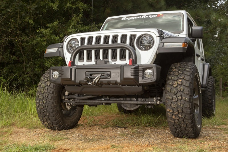Rugged Ridge Spartacus Front Bumper Overrider 18-20 Jeep Wrangler JL/JT Rugged Ridge Spartacus Front Bumper Overrider 18-20 Jeep Wrangler JL/JT