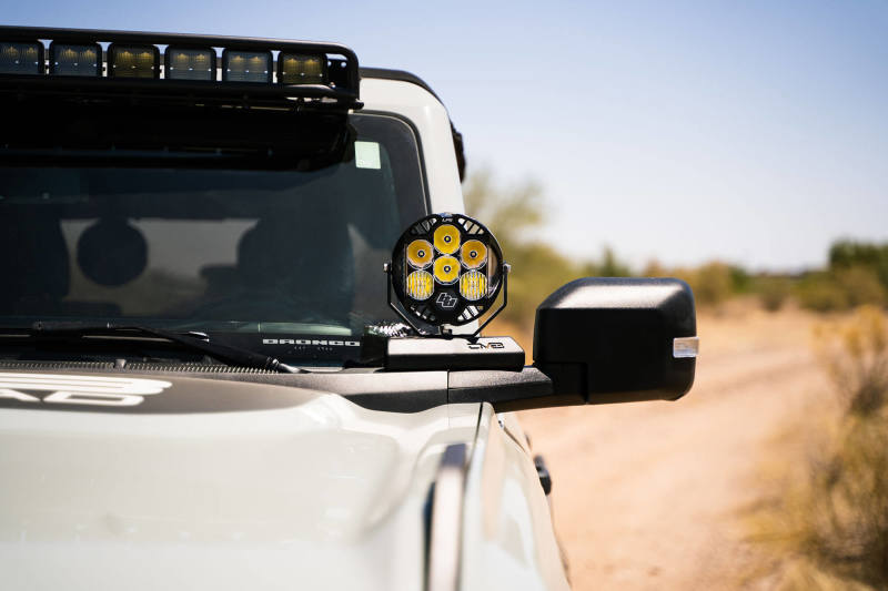 DV8 21-22 Ford Bronco A-Pillar Pod Light Mounts DV8 21-22 Ford Bronco A-Pillar Pod Light Mounts