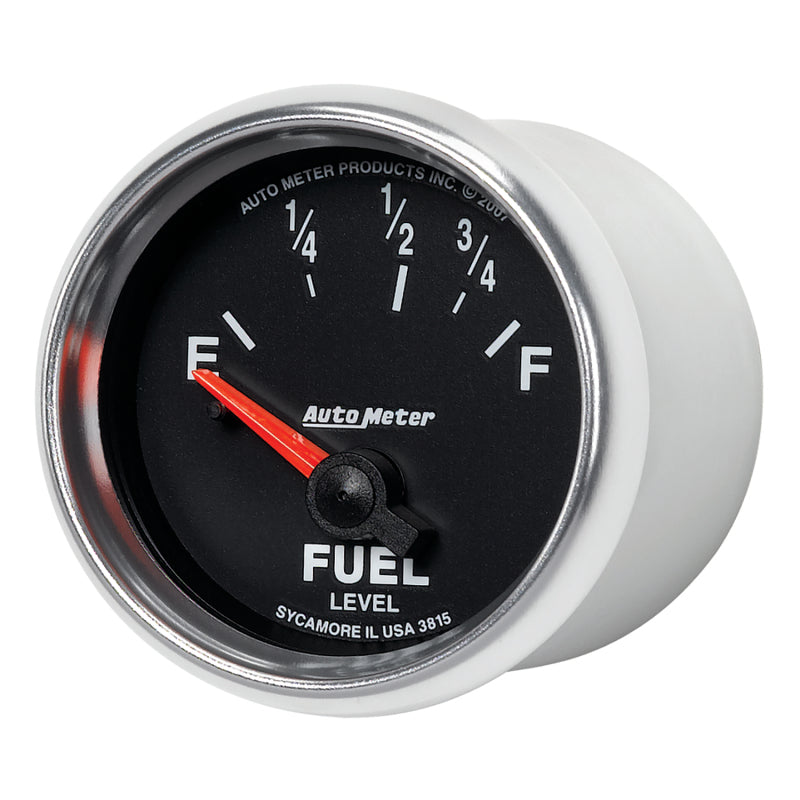 AutoMeter Gauge Fuel Level 2-1/16in. 73 Ohm(e) to 10 Ohm(f) Elec Gs AutoMeter Gauge Fuel Level 2-1/16in. 73 Ohm(e) to 10 Ohm(f) Elec Gs