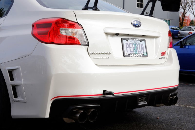 Perrin 15-19 Subaru WRX/STI Tow Hook Kit (Rear) - Black Perrin 15-19 Subaru WRX/STI Tow Hook Kit (Rear) - Black