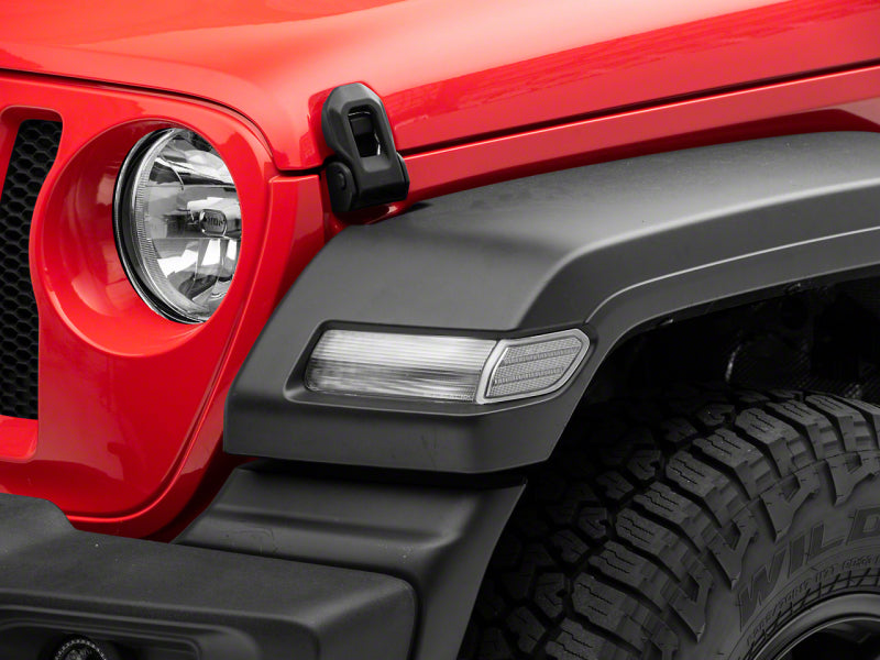 Raxiom 18-23 Jeep Wrangler JL Axial Series LED Fender Flare Marker Lights- Clear Raxiom 18-23 Jeep Wrangler JL Axial Series LED Fender Flare Marker Lights- Clear