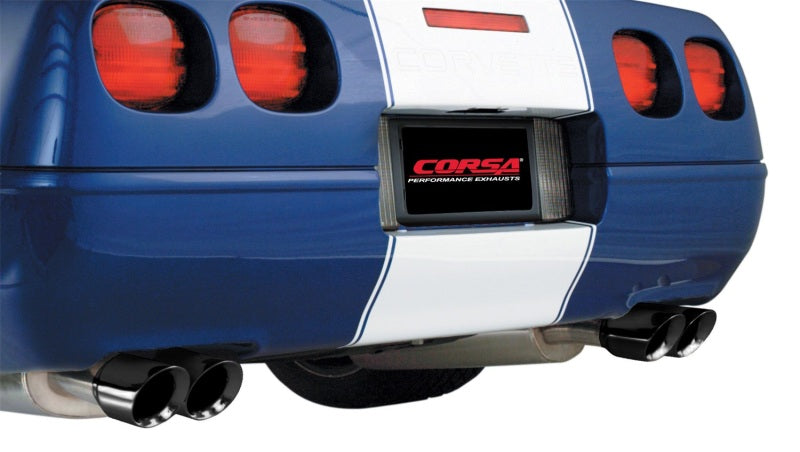 Corsa 1996-1996 Cat-Back Exhaust w/ Twin 3.5in Black Tips 96-96 Chevrolet Corvette C4 5.7L V8 LT4 Corsa 1996-1996 Cat-Back Exhaust w/ Twin 3.5in Black Tips 96-96 Chevrolet Corvette C4 5.7L V8 LT4