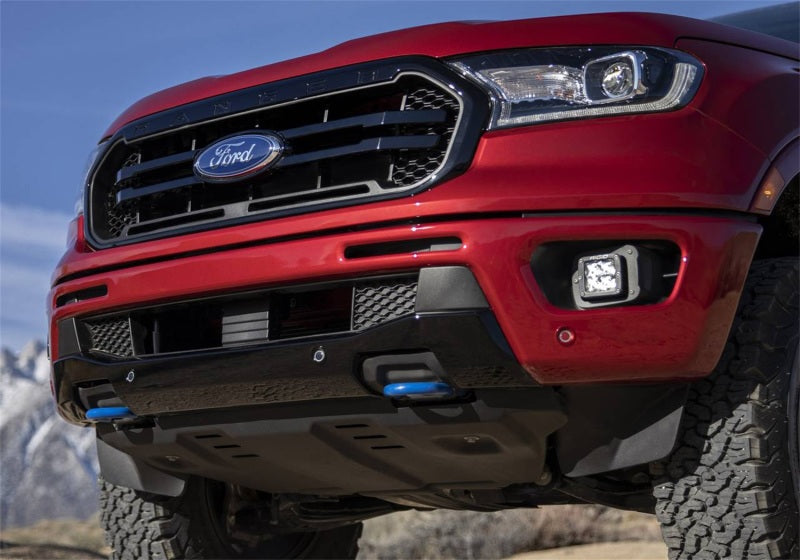 Ford Racing 2019 Ford Ranger Front Tow Hooks - Pair - Blue Ford Racing 2019 Ford Ranger Front Tow Hooks - Pair - Blue