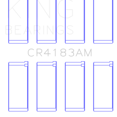 King Engine Bearings Chrysler/Mitsubishi 122ci 2.0L (Size 0.25) Rod Bearing Set
