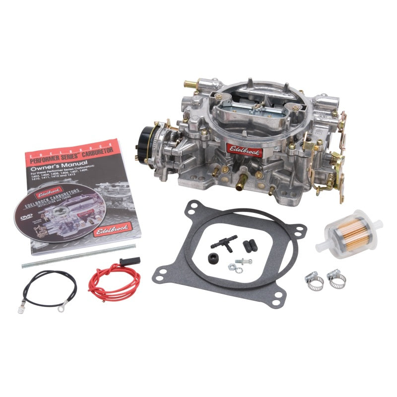 Edelbrock Carburetor Performer Series 4-Barrel 600 CFM Electric Choke Satin Finish Edelbrock Carburetor Performer Series 4-Barrel 600 CFM Electric Choke Satin Finish