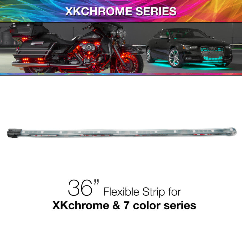 XK Glow 36in Multi Color Flexible Strip for XKchrome & 7 Color Series XK Glow 36in Multi Color Flexible Strip for XKchrome & 7 Color Series