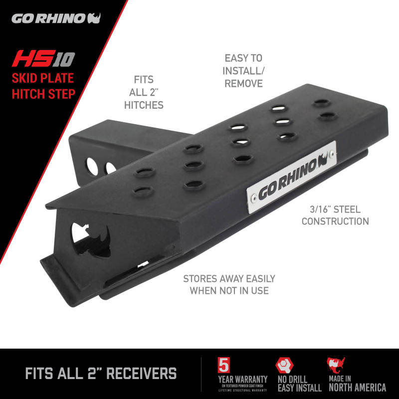Go Rhino HS-10 Hitch Skid Step Go Rhino HS-10 Hitch Skid Step