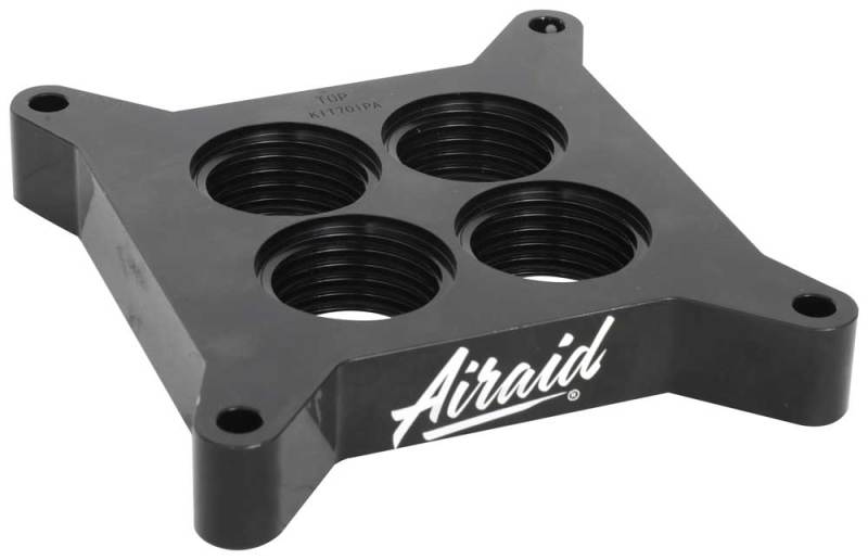 Airaid Holley 4150/4160 Series/ Edelbrock Sq. Flange/ OE Sq. Flange 4BBL PowerAid TB Spacer Airaid Holley 4150/4160 Series/ Edelbrock Sq. Flange/ OE Sq. Flange 4BBL PowerAid TB Spacer