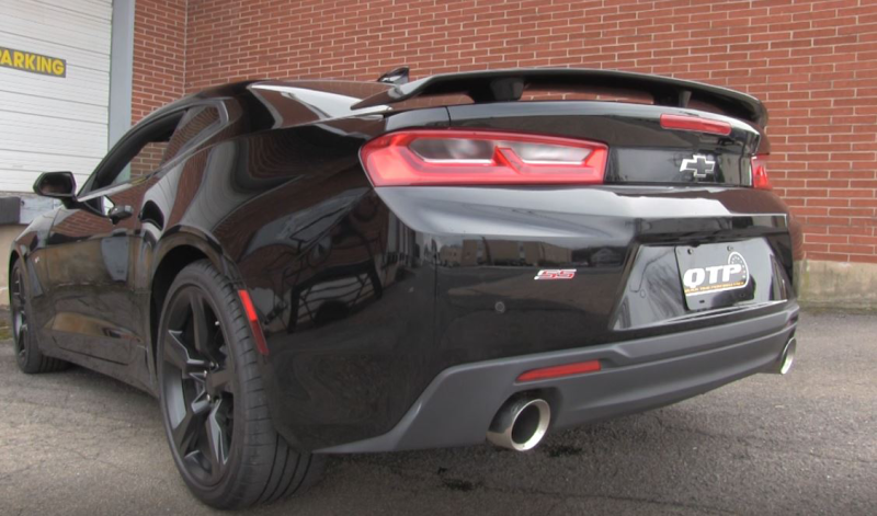 QTP 16-18 Chevrolet Camaro SS 6.2L 304SS Screamer Axle Back Exhaust w/4.5in Dual Tips QTP 16-18 Chevrolet Camaro SS 6.2L 304SS Screamer Axle Back Exhaust w/4.5in Dual Tips