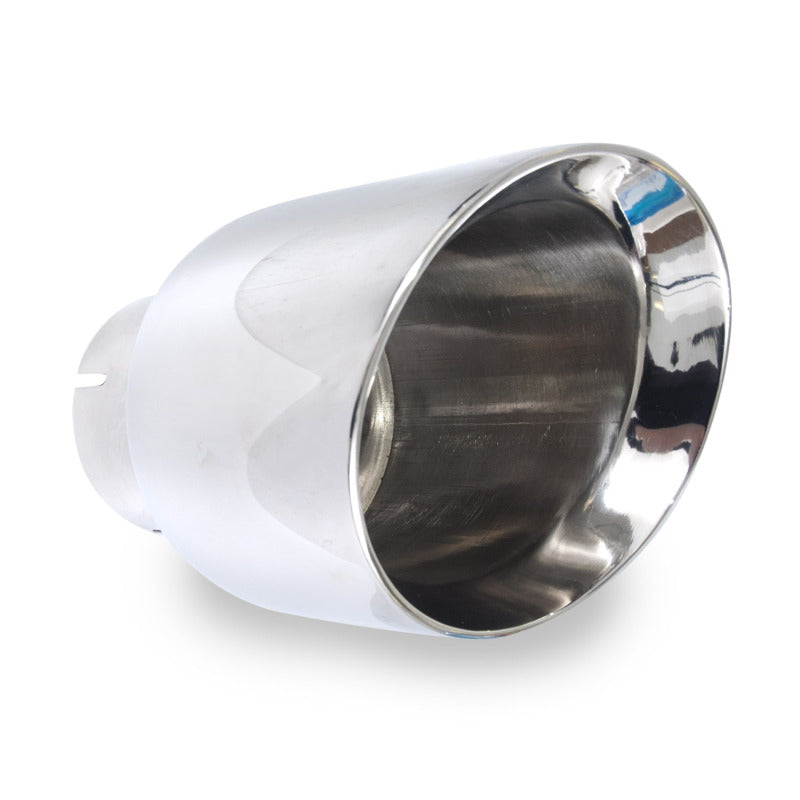 Stainless Works Conical Double Wall Slash Cut Exhaust Tip - 5in Body 3in Inlet Stainless Works Conical Double Wall Slash Cut Exhaust Tip - 5in Body 3in Inlet