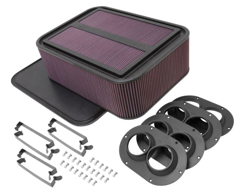 K&N Custom Racing Assembly Generation 2 Carbon Fiber Air Box - Large w/ 2.50in Air Horn K&N Custom Racing Assembly Generation 2 Carbon Fiber Air Box - Large w/ 2.50in Air Horn