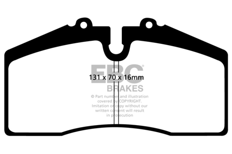 EBC 05+ Ford Saleen Mustang Brembo front calipers Redstuff Front Brake Pads EBC 05+ Ford Saleen Mustang Brembo front calipers Redstuff Front Brake Pads
