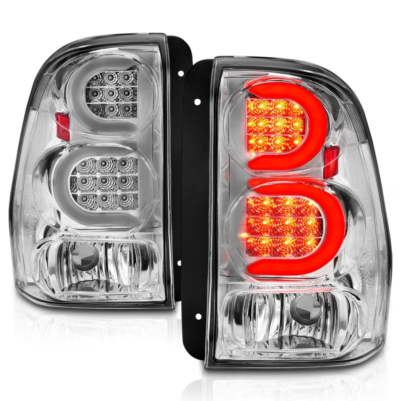 ANZO 2002-2009 Chevrolet Trailblazer LED Tail Lights w/ Light Bar Chrome Housing Clear Lens ANZO 2002-2009 Chevrolet Trailblazer LED Tail Lights w/ Light Bar Chrome Housing Clear Lens